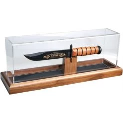 Ka-Bar 1431 Dome Presentation Case Wooden Base With Acrylic Cover