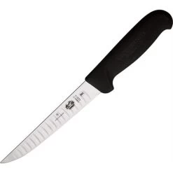 Forschner 5602315 6 Inch Stiff Granton Boning Blade Knife With Black Fibrox Handle