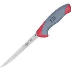 Clauss 18417 Titanium Filet Kitchen Knife With Gray And Red Ergonomic Nylon Handle