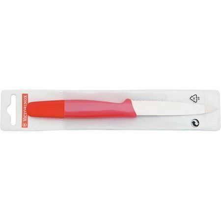 Forschner 50631S Serrated Paring Kitchen Knife With Red Nylon Handle - Image 2