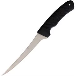 China Made 4012 Fillet Fixed Blade Knife With Black Rubber Handle
