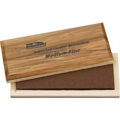 KME AO62F Bench Stone Medium/Fine Grit With Wood Storage Box