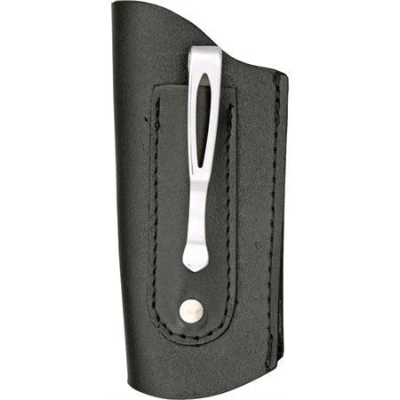 Sheath 1000 Large Folding Knife Belt Sheath With Black Leather Construction With Open End - Image 3