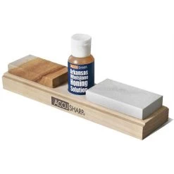 AccuSharp 023C Arkansas Whetstone Combination Knife Sharpening Kit