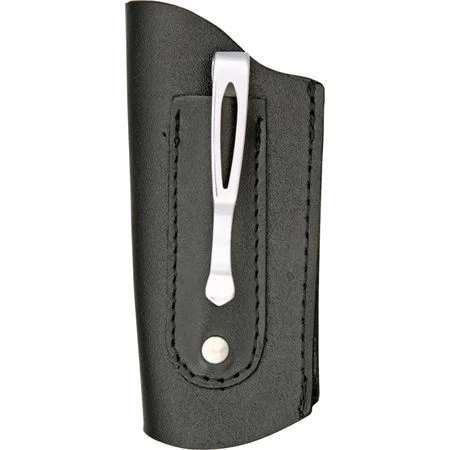 Sheath 1000 Large Folding Knife Belt Sheath With Black Leather Construction With Open End - Image 2