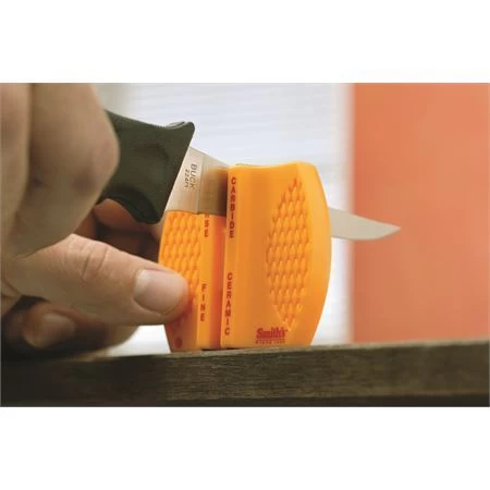 AC 87 Two Step Knife Sharpener With Yellow Plastic Construction - Image 2