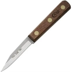 Case 07320 3 Inch Clip Point Blade Paring Knife With Solid Walnut Handle