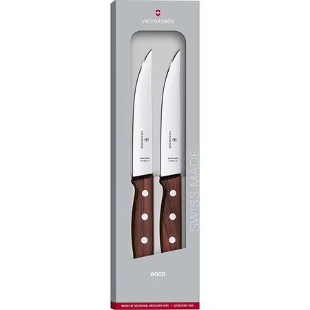 Victorinox 511202G Steak Knife Set 2pc Wood - Image 2