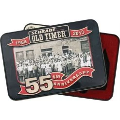 Schrade 55TIN Old Timer 55th Anniversary Tin With Interior Features Deluxe