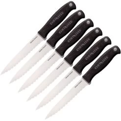 Cold Steel 59KSS6Z Six Steak Knife Set With Stainless Construction Blade