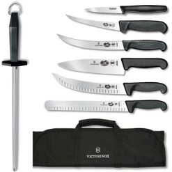 Swiss Army 5100381X3 8 Piece BBQ Ultimate Knife Set With Black Synthetic Handle
