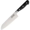 XYZ Brands 1602A Santoku Knife With Black Synthetic Handle
