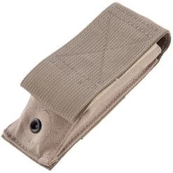 Hogue 35083 Modular MOLLE Velcro Pouch With Milspec Ballistic Nylon Construction - Tan