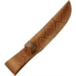 Sheaths 1200 Fits Up To 6 Inch Fixed Blade Belt Sheath With Python Pattern Leather Construction