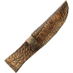 Sheaths 1186 Fits Up To 4 Inch Alligator Pattern Fixed Blade Belt Sheath With Leather Construction