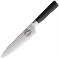 Myerchin G100 Damascus Steel Galley Chefs Knife With Black G10 Handle