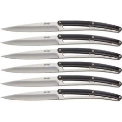 Deejo 6AB004 Steak Knife Set Ebony